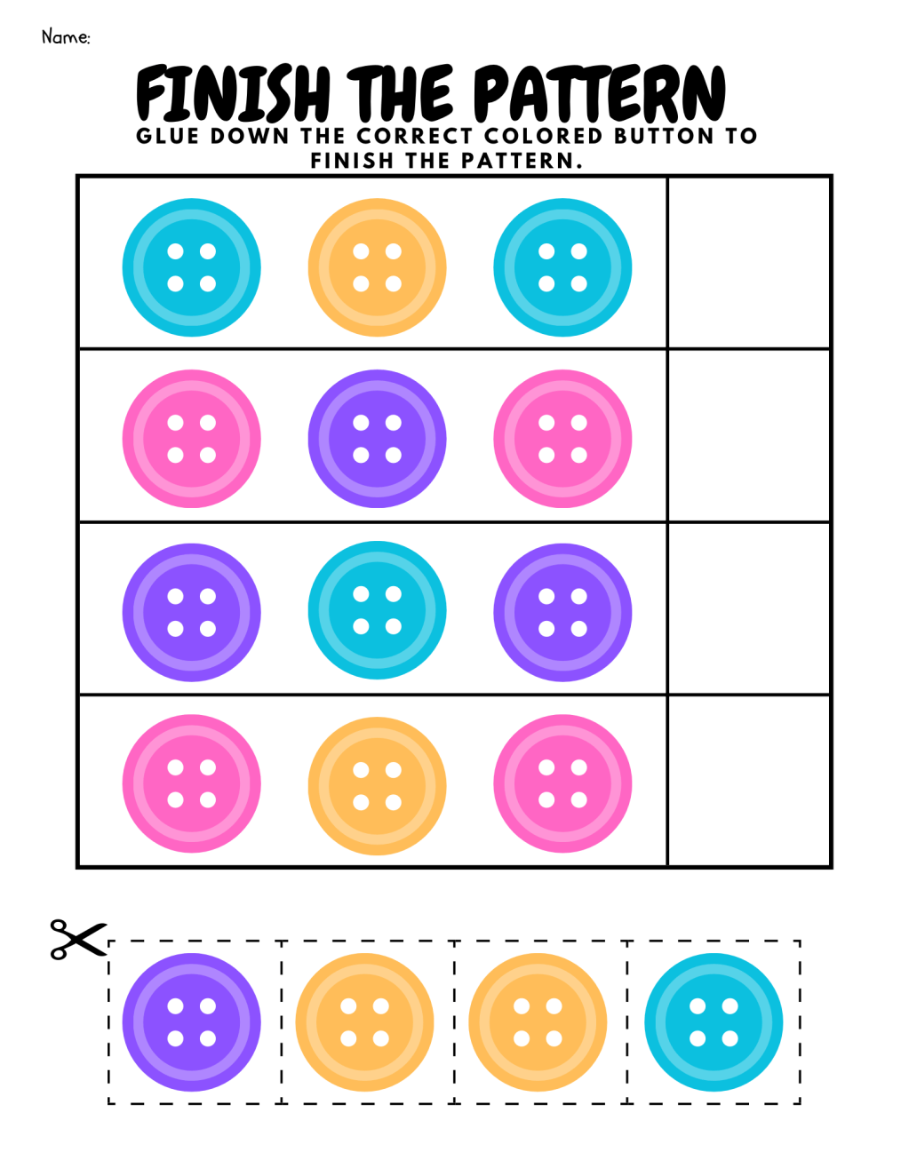 Button pattern match