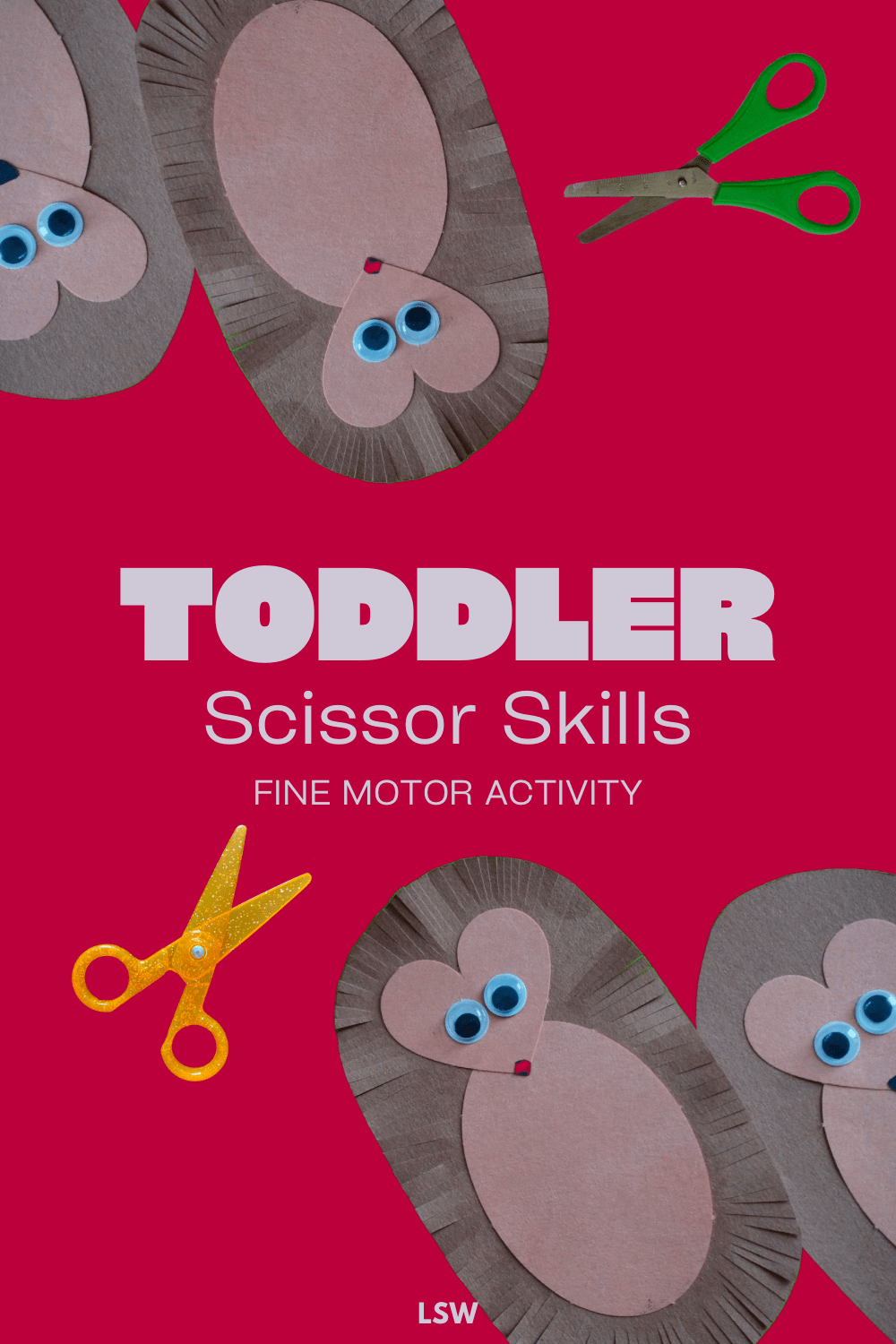 Toddler Scissor Skills Hedgehog&nbsp;Craft